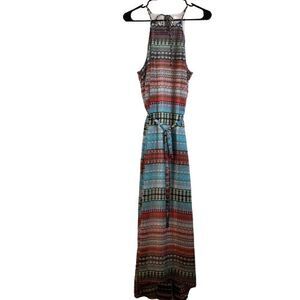 Donna Morgan Size 12 Sleeveless Dress Multicolor Lined Bohemian
